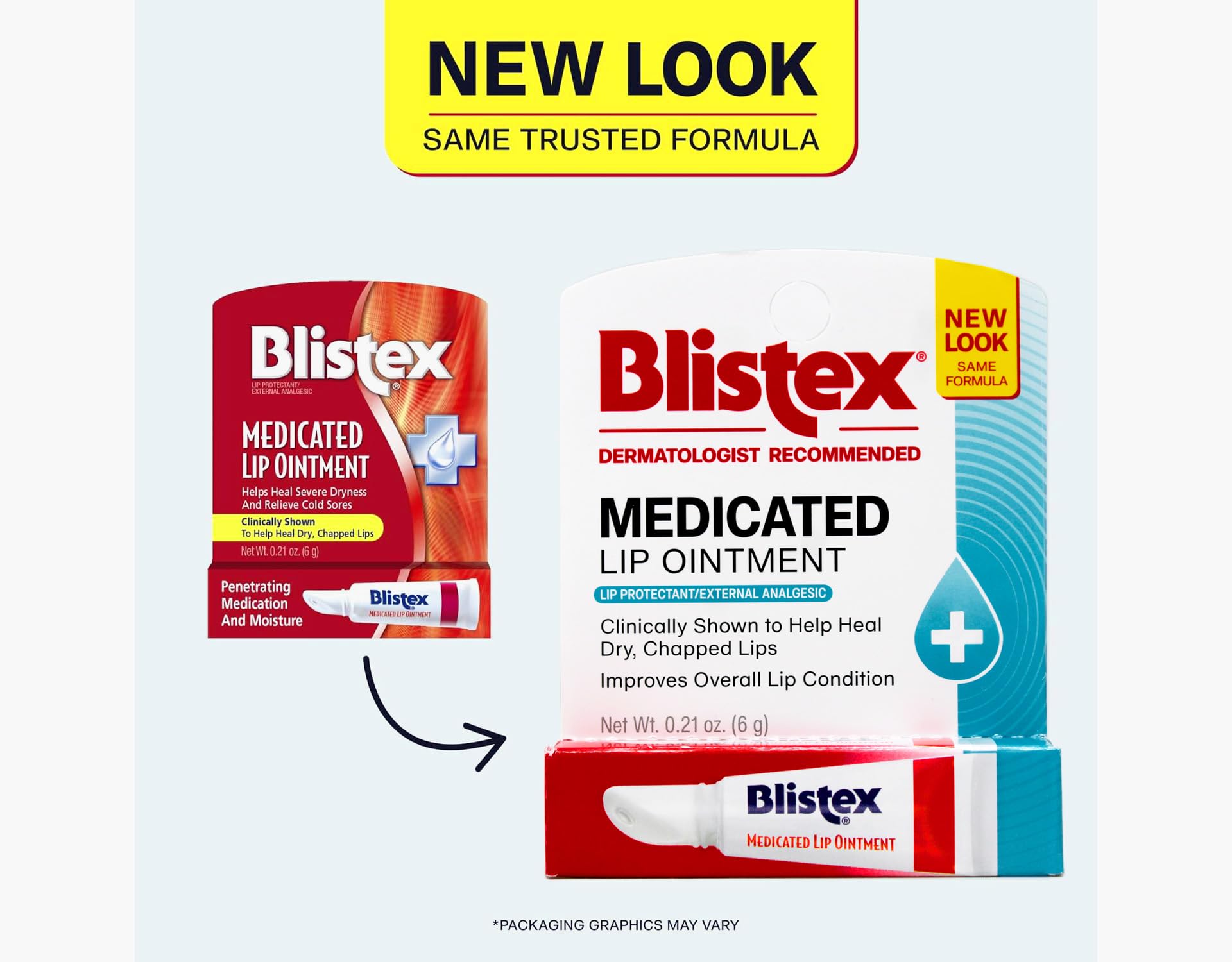 Blistex Labial Medicado: aplicador listo para cubrir labios.
