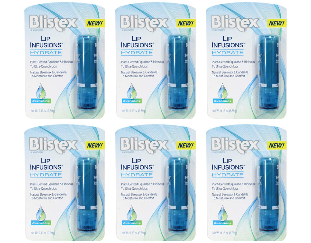 Blistex Lip Infusions Hydrate en tubo, hidratación suave para labios secos.