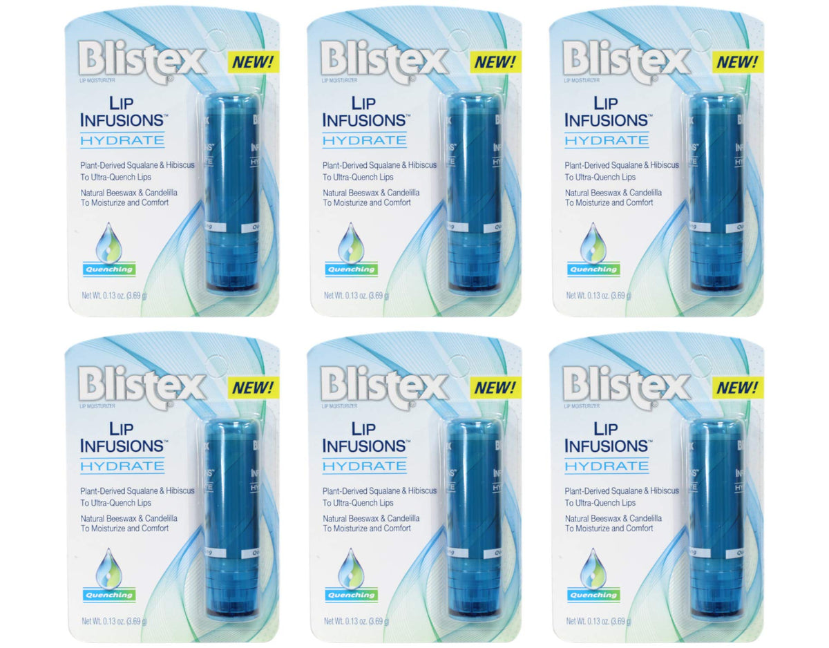 Blistex Lip Infusions Hydrate en tubo, hidratación suave para labios secos.