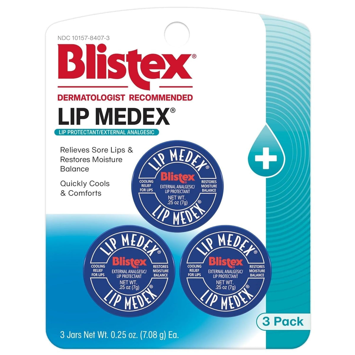 Blistex Lip Medex cooling-action provides quick relief for irritated lips.