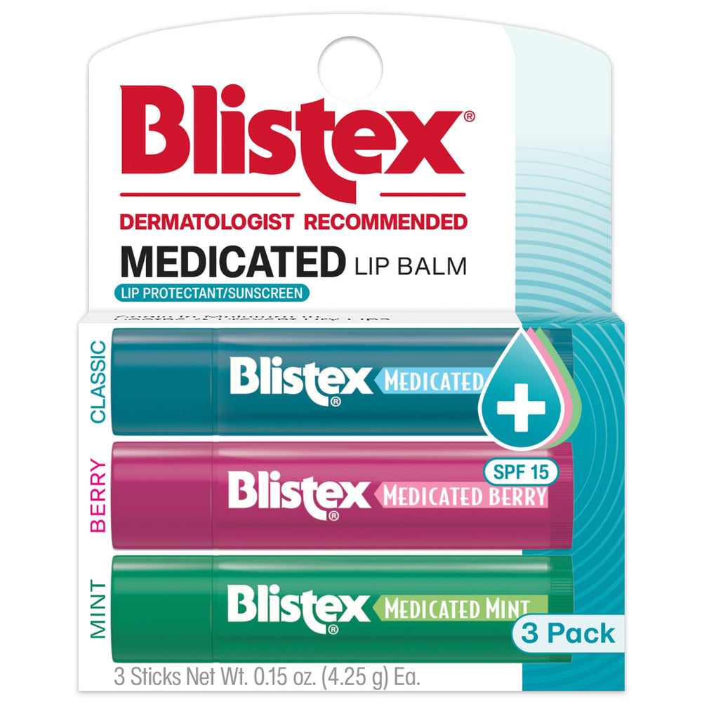 Blistex Medicated Lip Balm classic tube, smooth glide and durable moisture protection.