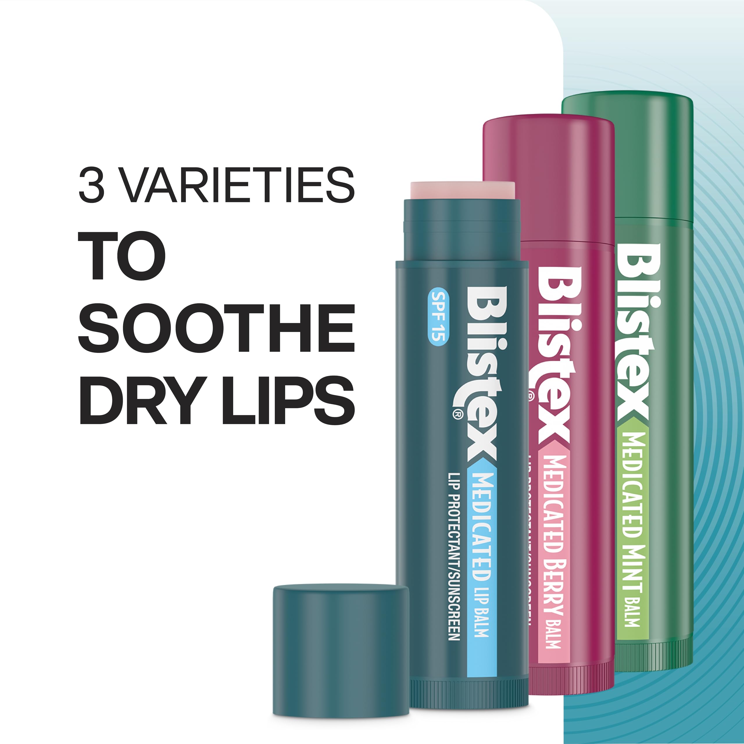 Blistex Medicated Lip Balm SPF 15 coverage for daily sun protection.