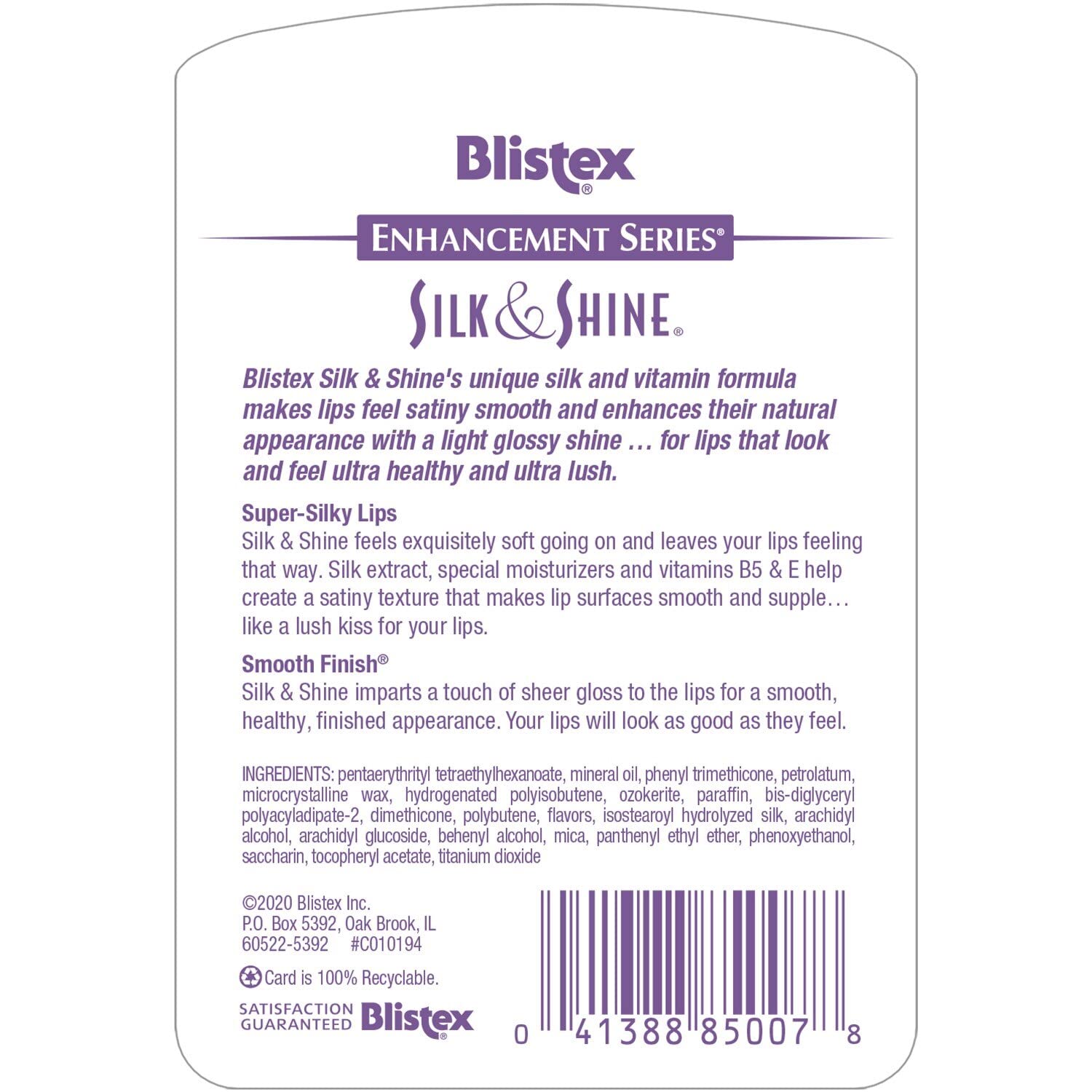 Blistex Seda Brillo labial: aplicación suave para labios sedosos.