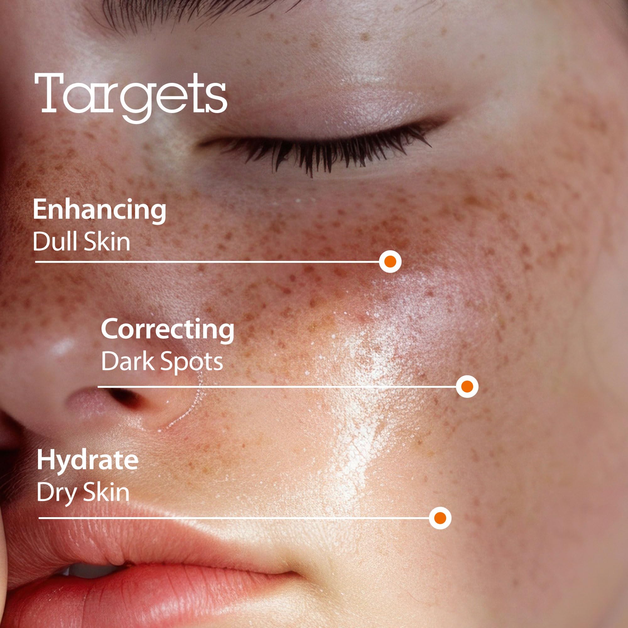 BLITHE glass-skin glow close-up shows smooth, luminous complexion.