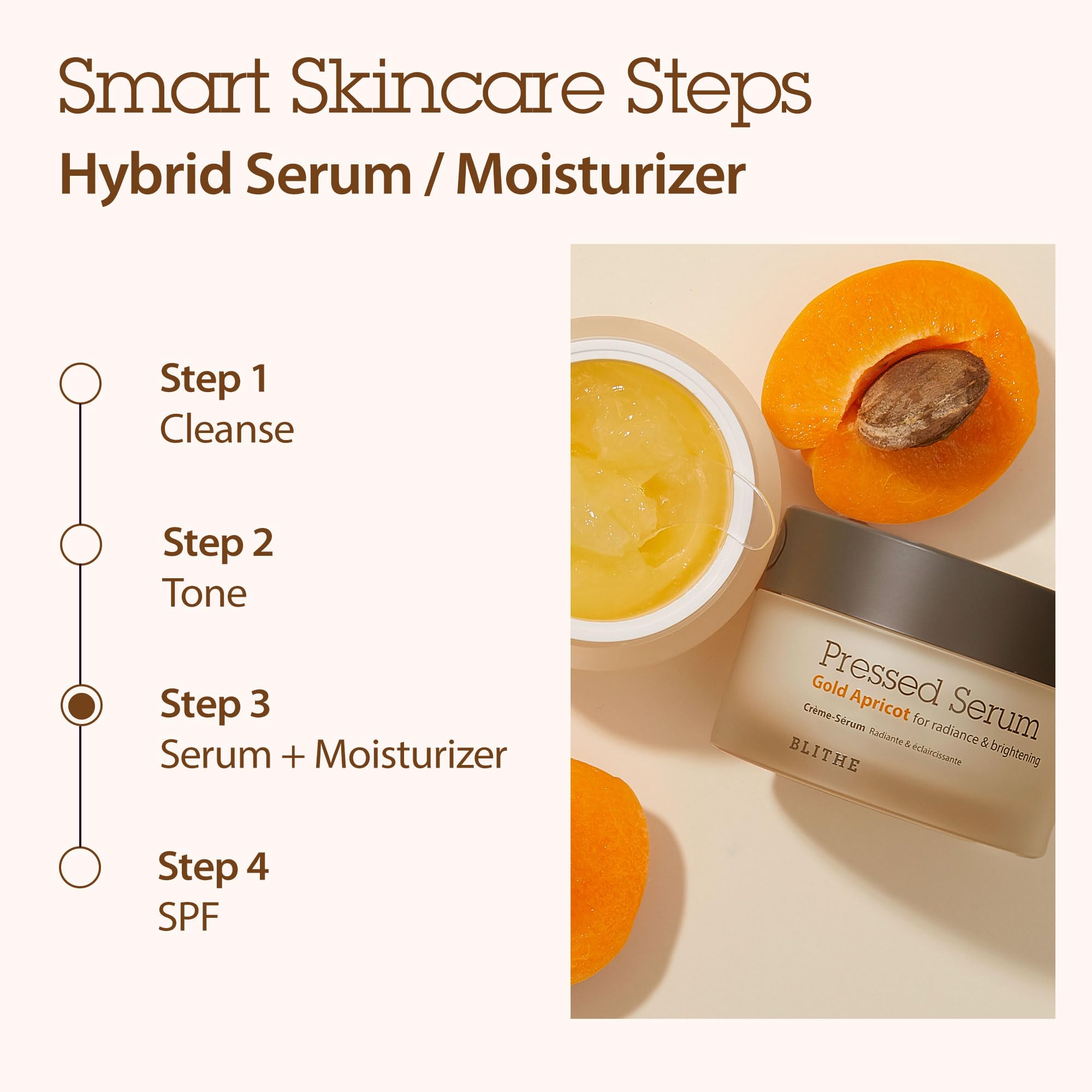 BLITHE hydration-rich cream-balm texture rests on skin.