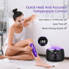 BLITZWAX digital temperature control enabling quick, consistent heat for waxing sessions