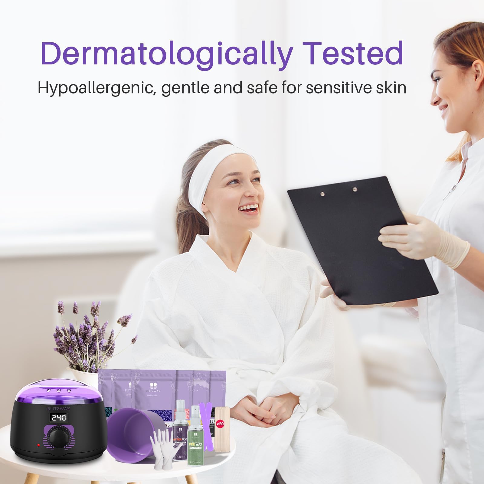 BLITZWAX digital wax warmer with precise temperature control.