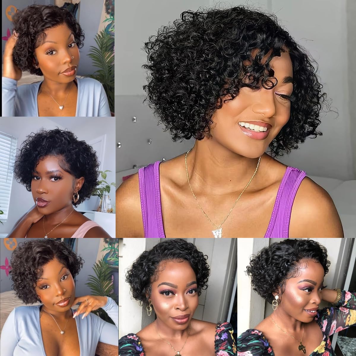 Blockice Pixie Cut Wig ready for wedding occasions with elegant styling.