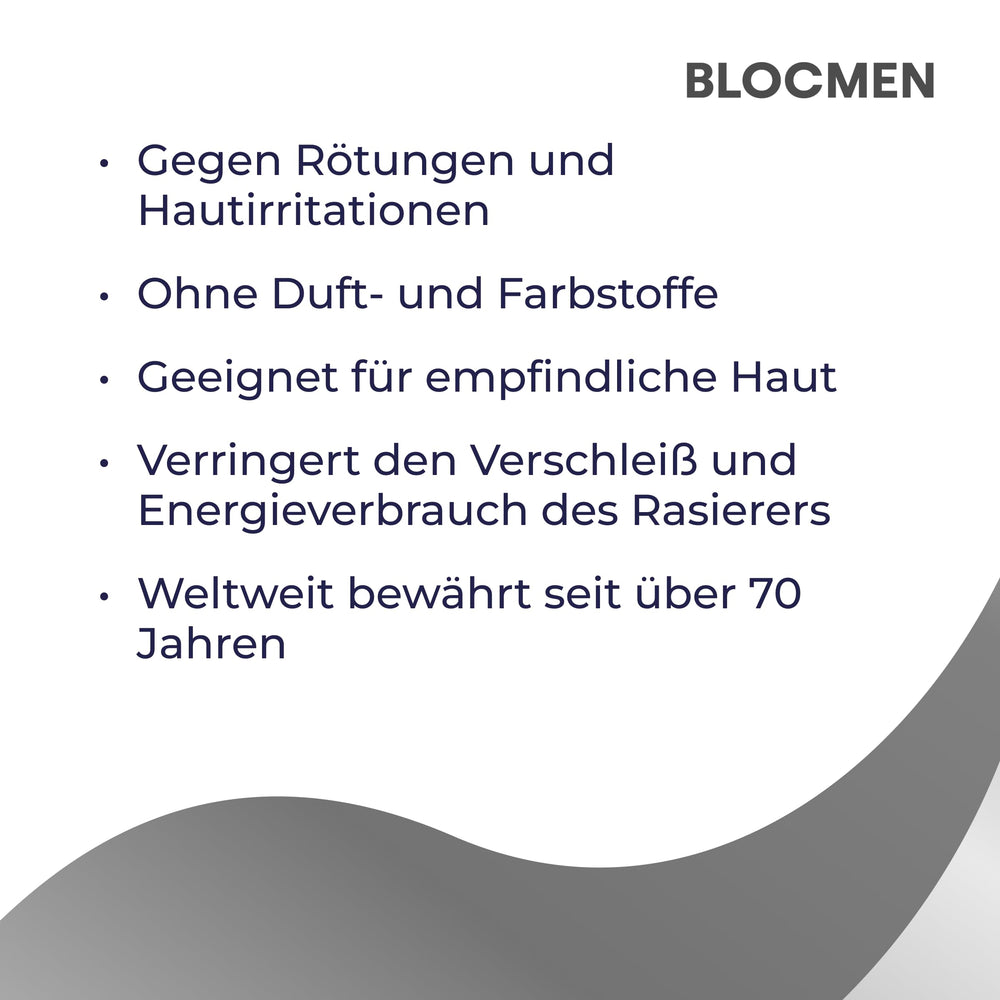 Blocmen Derma Pre Shave Powder Stick used on legs demonstrates versatile shaving prep.