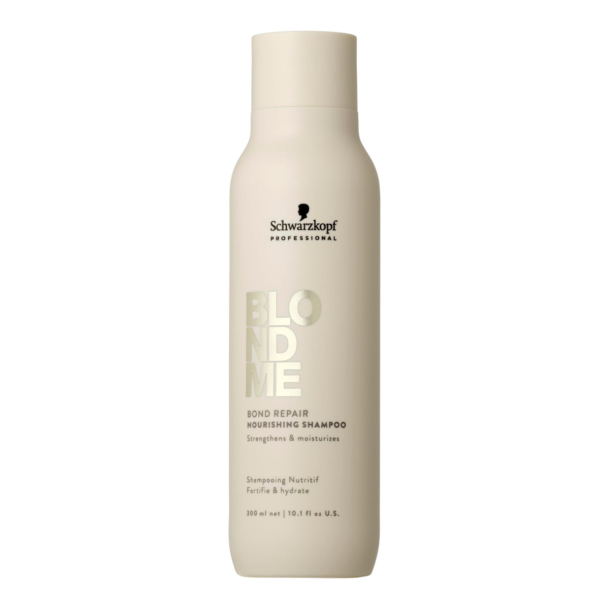 BlondMe Bond Repair Nourishing Shampoo bottle front showing premium blonde care and hydration