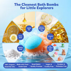 BloomFizzy Colorful fizz and scents brighten bath time for kids