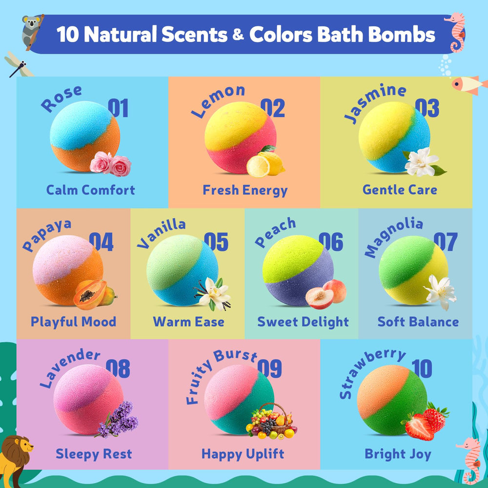 BloomFizzy Mess-free formula keeps tubs clean after play
