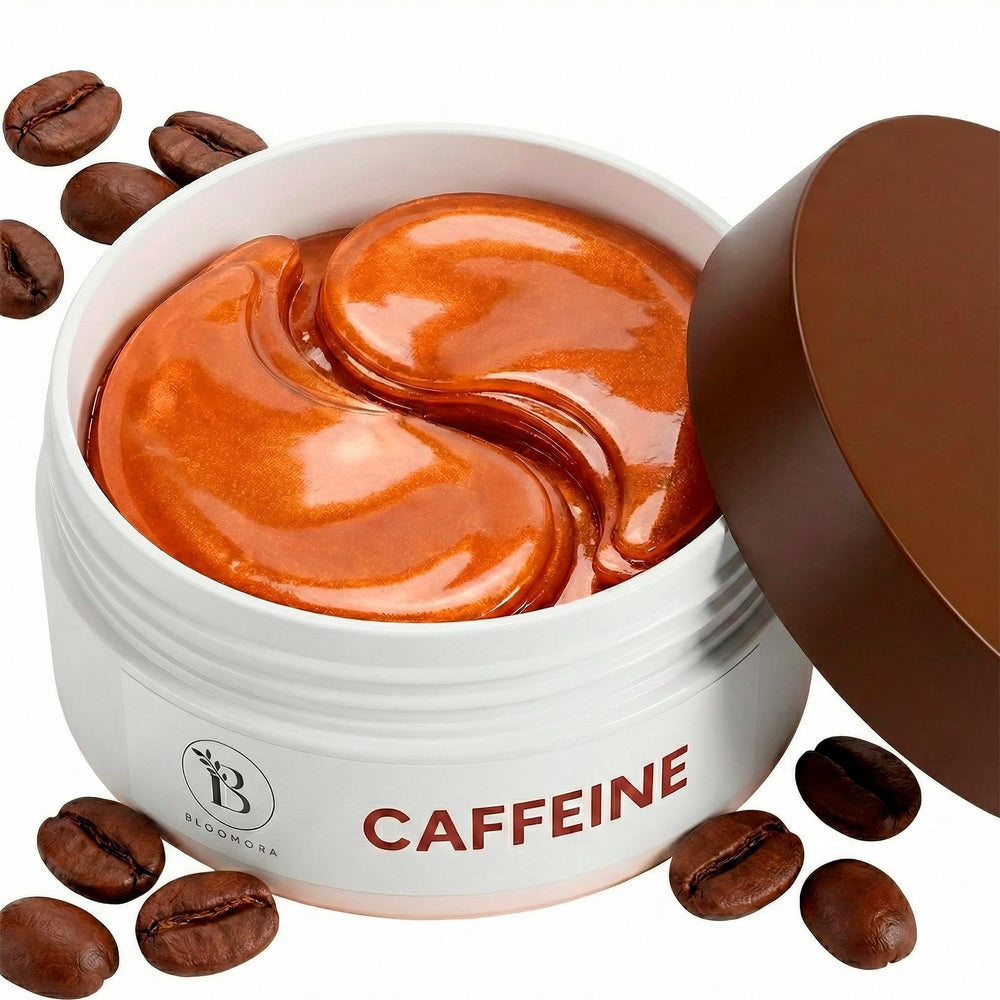 Parches BLOOMORA con cafeína para ojos hinchados y luminosidad