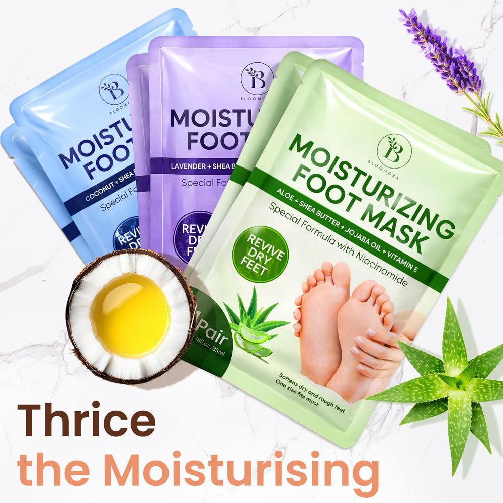 BLOOMORA vitamin E softening for smoother-feet appearance