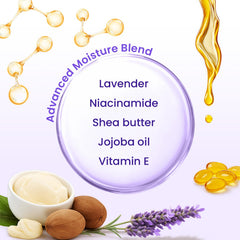 BLOOMORA jojoba oil and vitamin E formula on foot mask lining