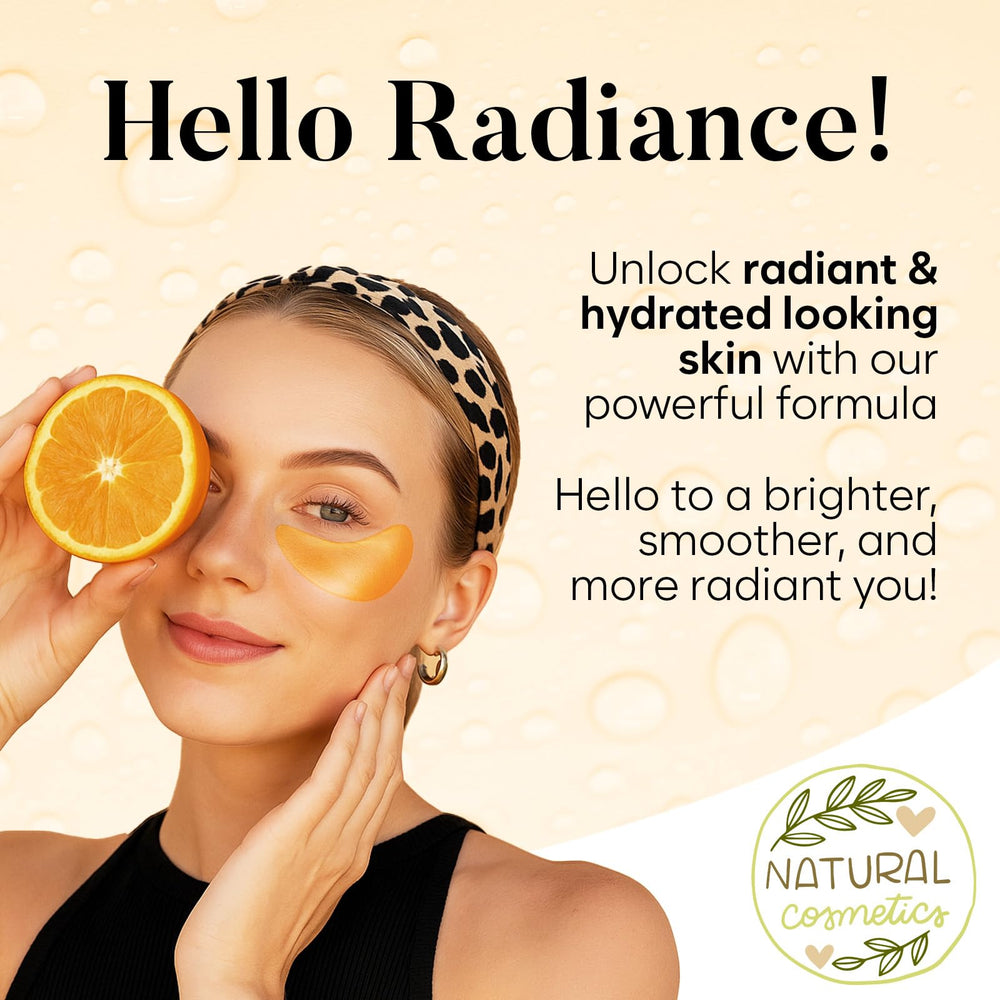 Bloomora puffiness reduction visual demonstrates brighter, more awake under-eye area.