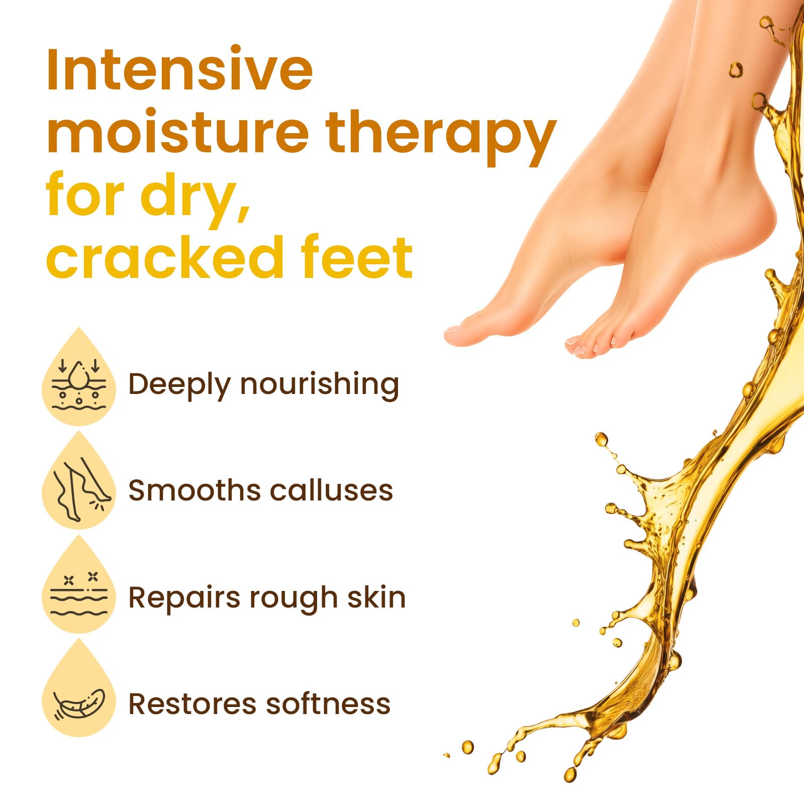 BLOOMORA foot mask with shea butter and vitamin E for moisture