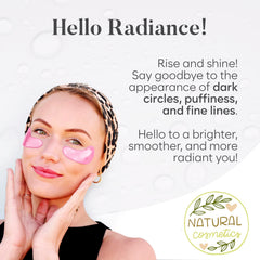 BLOOMORA Green Tea formula patches soothing under-eye area after a long day