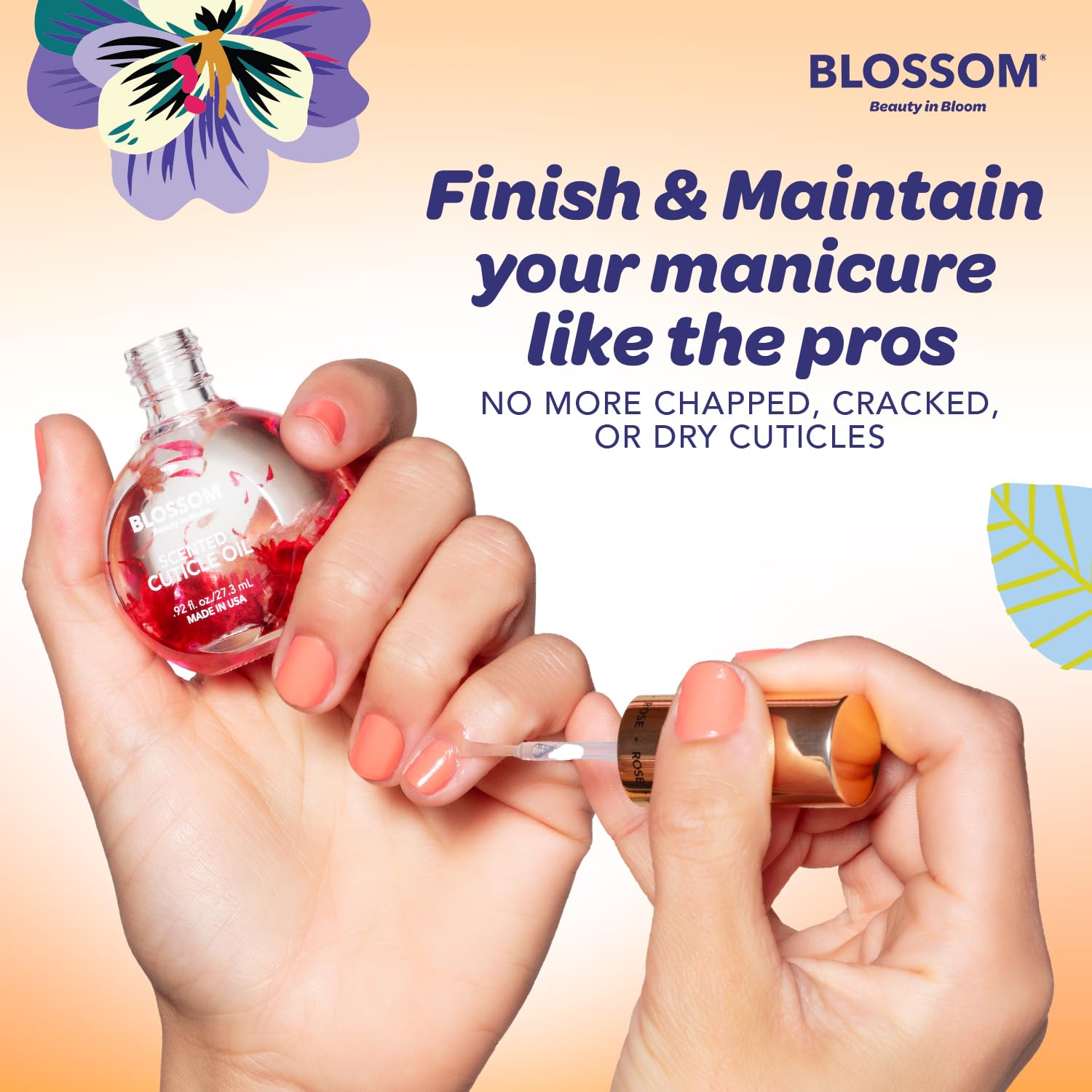 Blossom Aceite para cutículas, aroma dulce y gourmet para experiencia sensorial