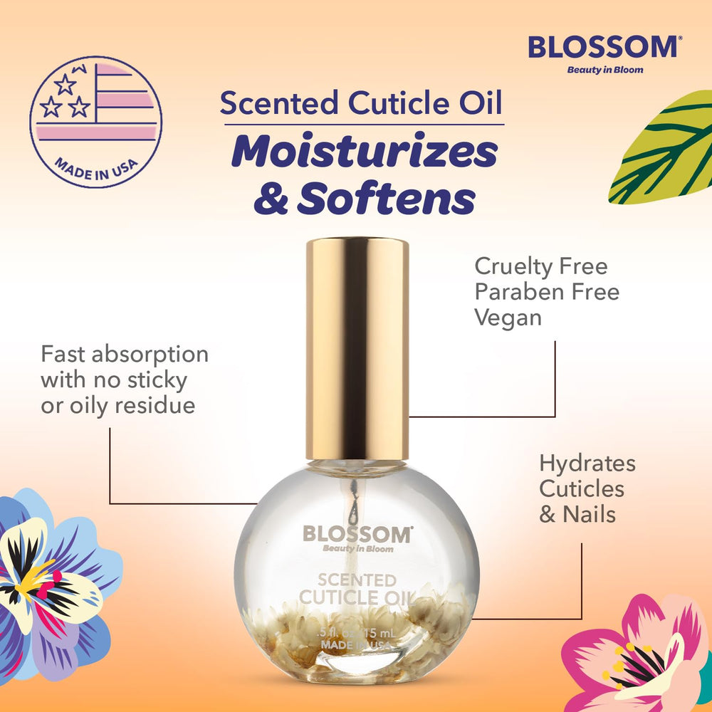 Blossom Aceite para cutículas, hecho en EE. UU., libre de crueldad