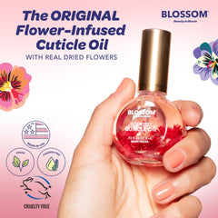 Blossom Cuticle Oil applicator tip ready for daily use.