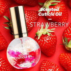 Blossom Cuticle Oil with real flowers infusion for nail nourishment.