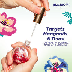 USA-made Blossom Cuticle Oil packaging details