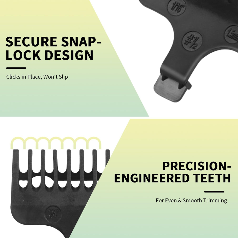 BLOTMS precision-fit guards secure to compatible Wahl trimmers