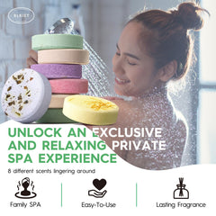 BLRIET bombas de ducha lavanda detalle de aroma suave para relajación