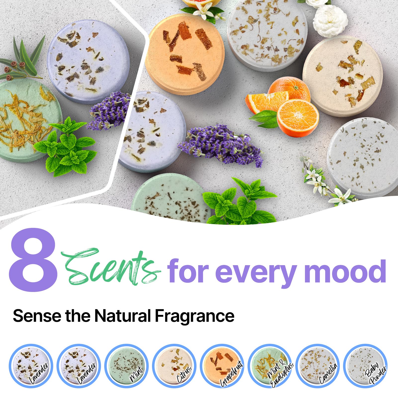 BLRIET vapores de ducha aromaterapia, fragancias premium para cualquier baño