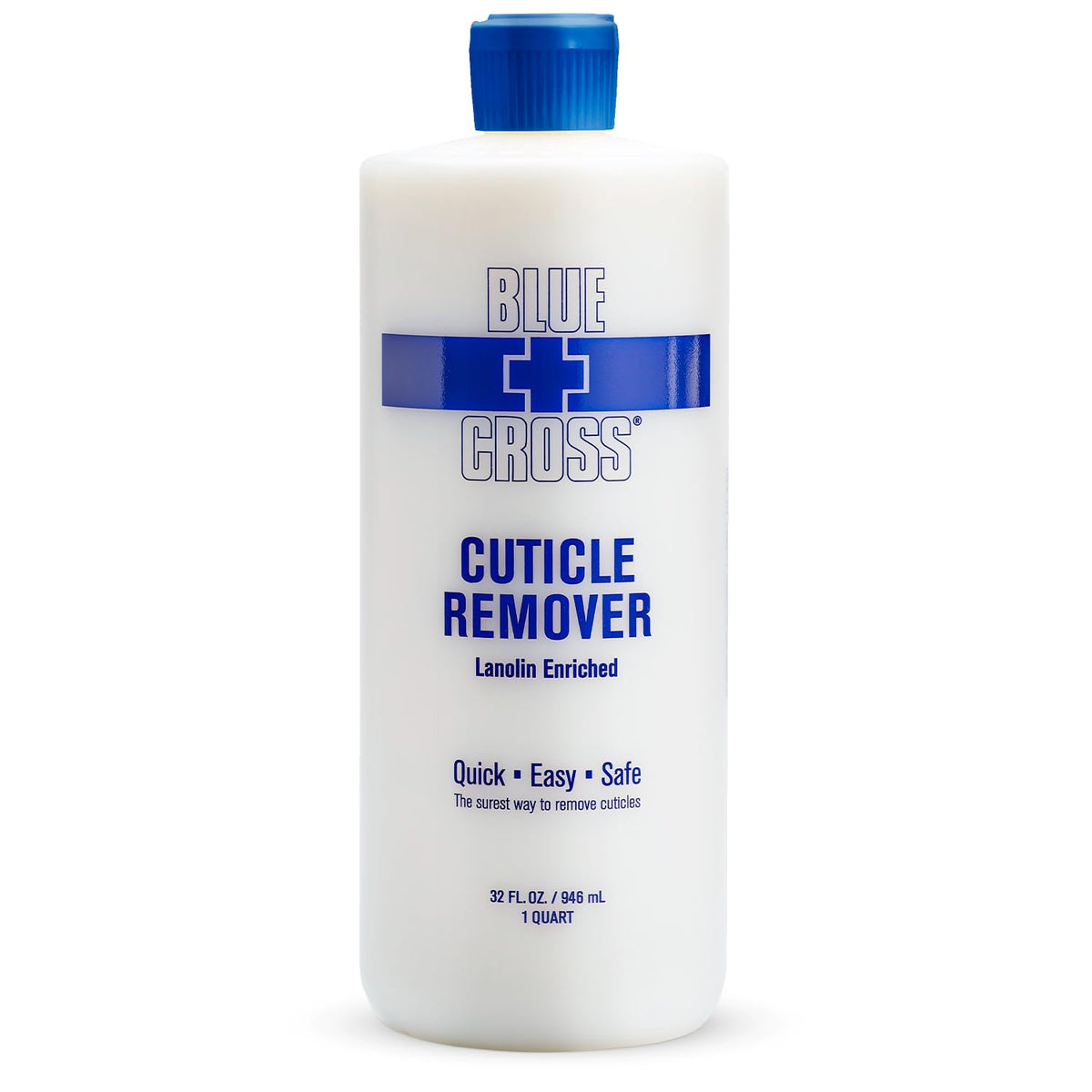 Blue Cross remover cutículas en bote para una limpieza suave de las uñas.