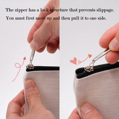 Blue Leaves travel makeup bag, durable waterproof design for daily use.
