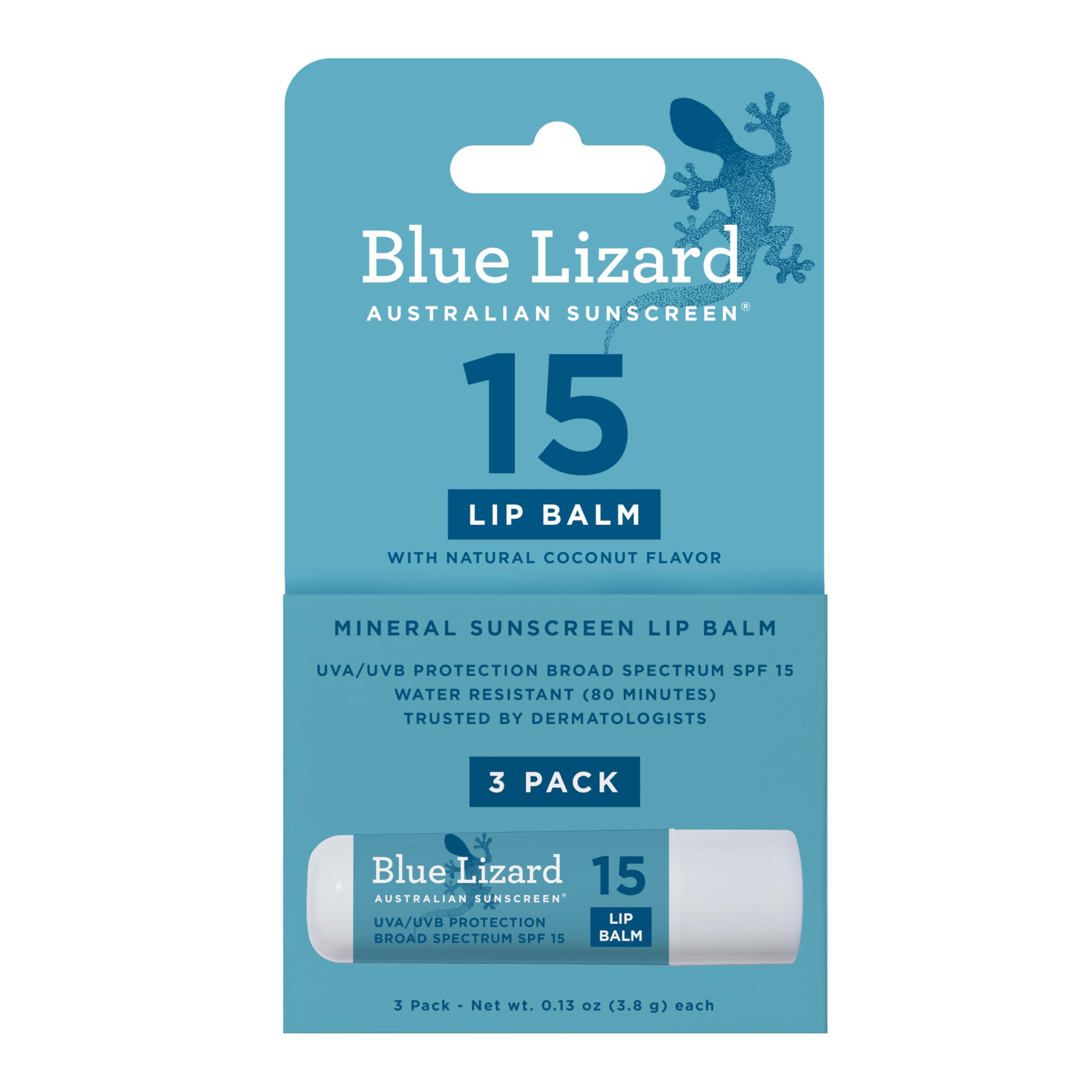Bálsamo BLUE LIZARD pack 3 para protección mineral SPF 15.