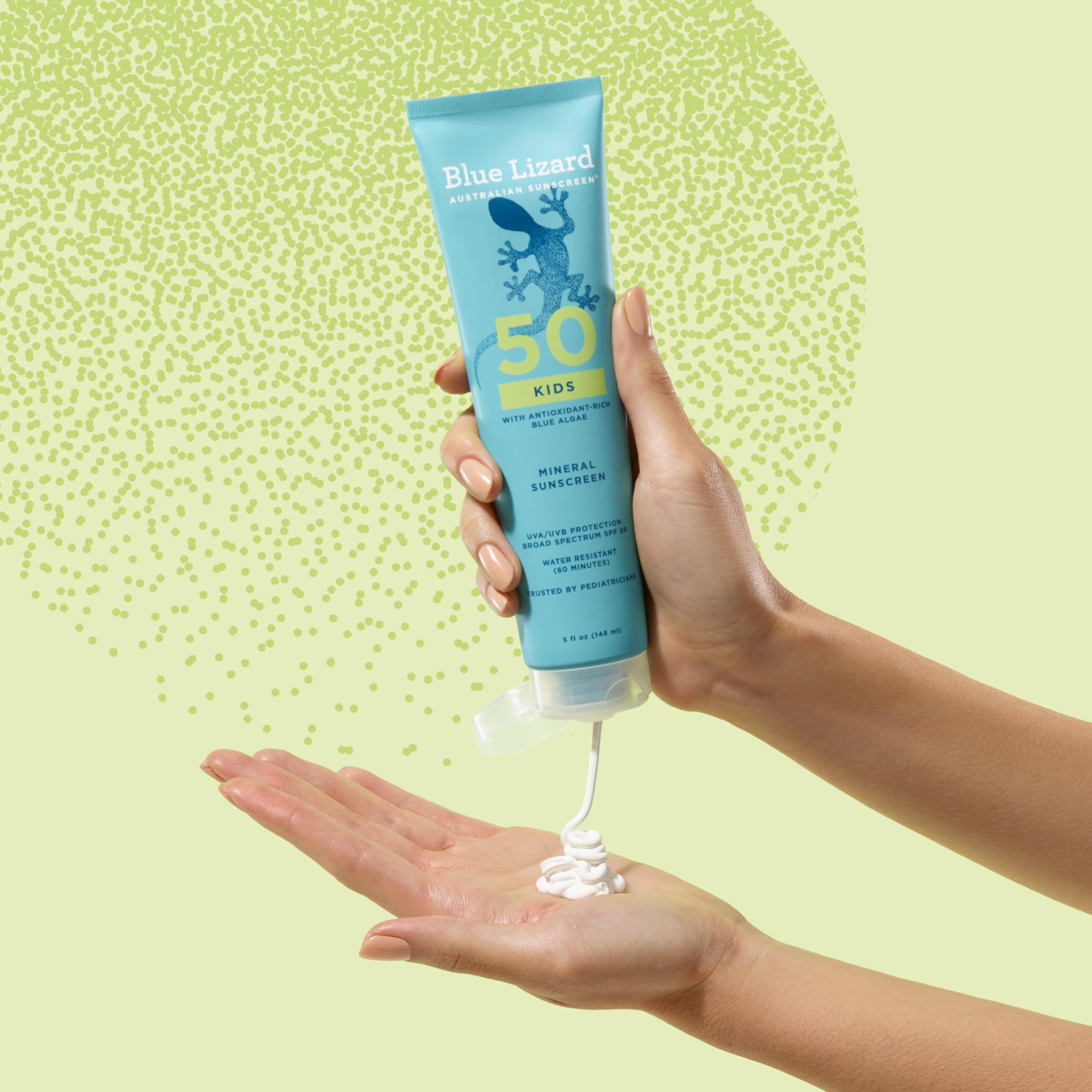 Blue Lizard Kids Mineral SPF 50, recomendado por pediatras para protección infantil.