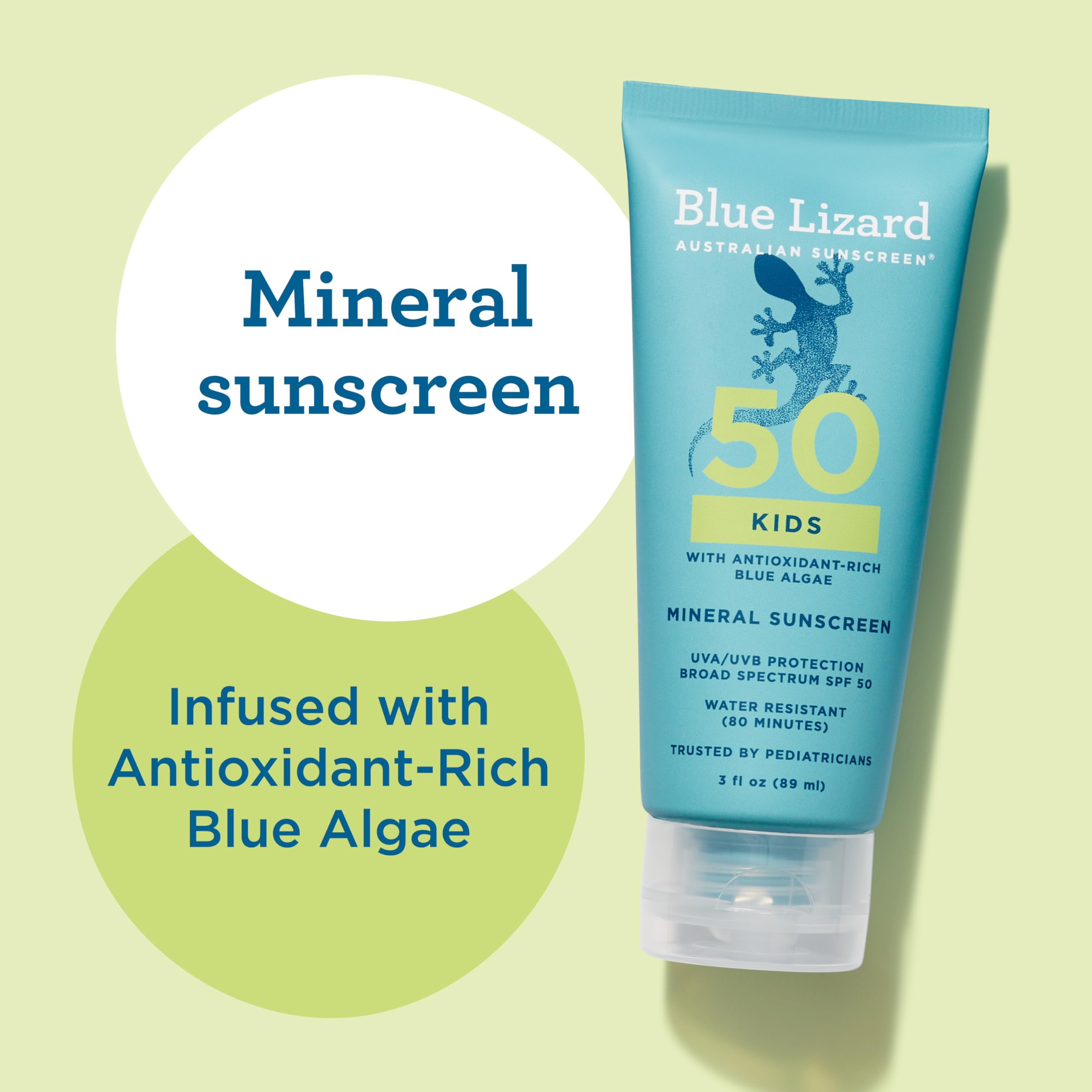 Blue Lizard Kids Mineral SPF 50: crema de textura suave para piel sensible