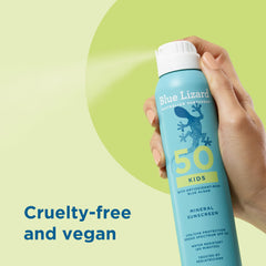 Blue Lizard Kids Mineral Zinc Oxide shield on skin for broad protection