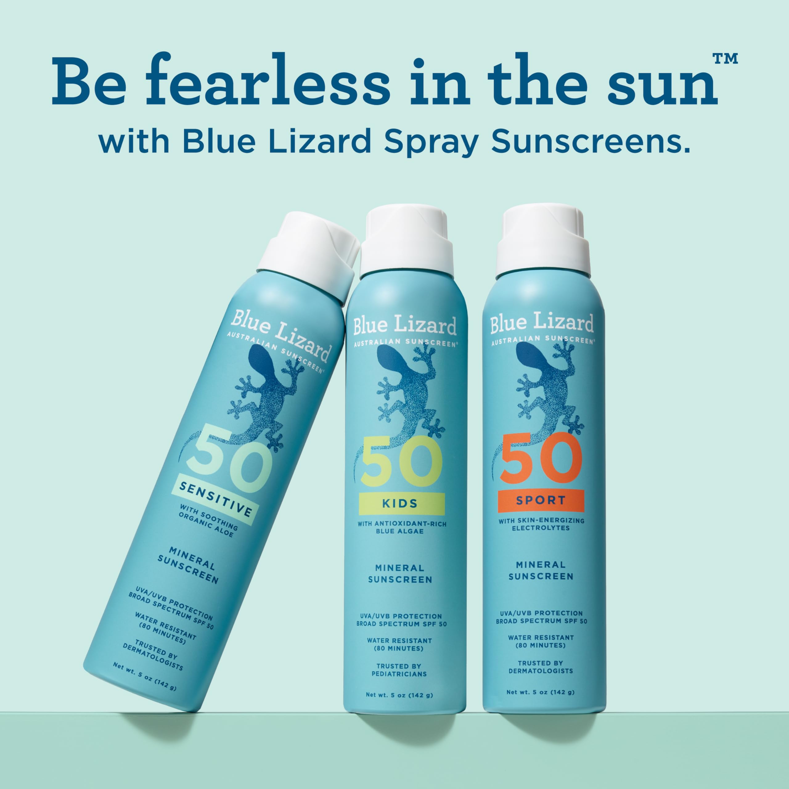Dermatologists have trusted Blue Lizard for over 20 years.