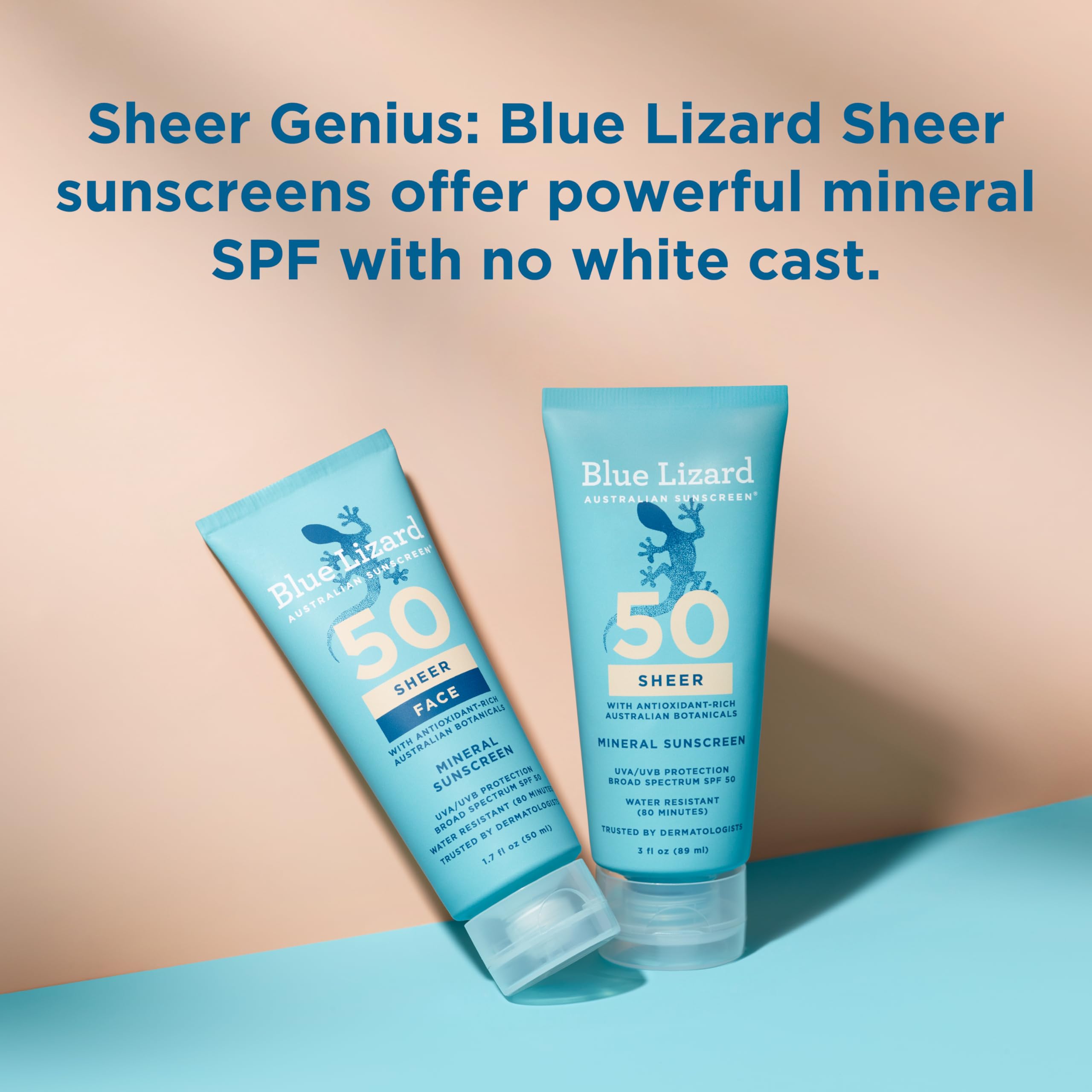 Blue Lizard Sheer Face SPF 50: opción respetuosa con arrecifes