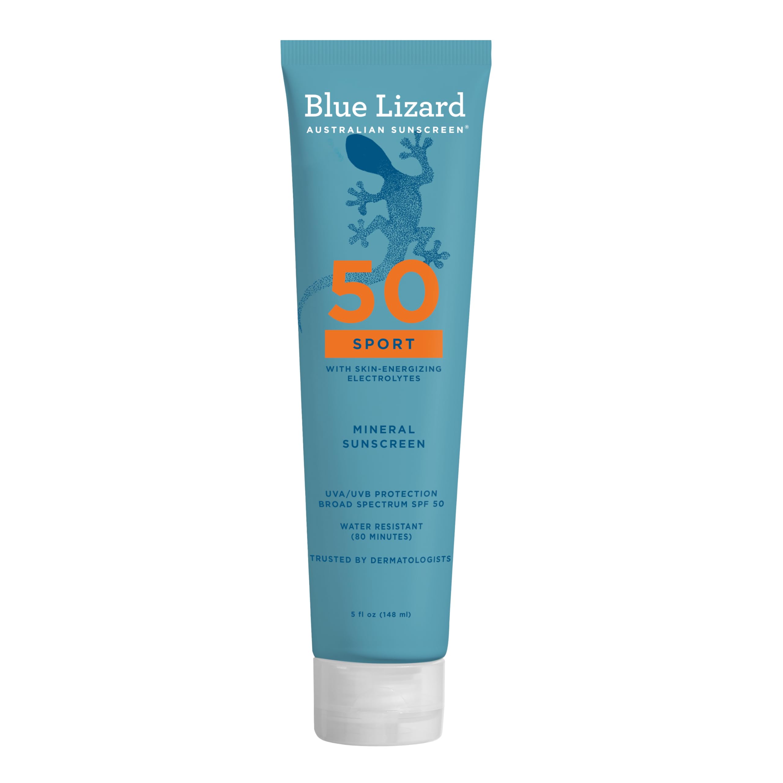 BLUE LIZARD Sport Mineral SPF 50, botella, protección mineral para actividades al aire libre