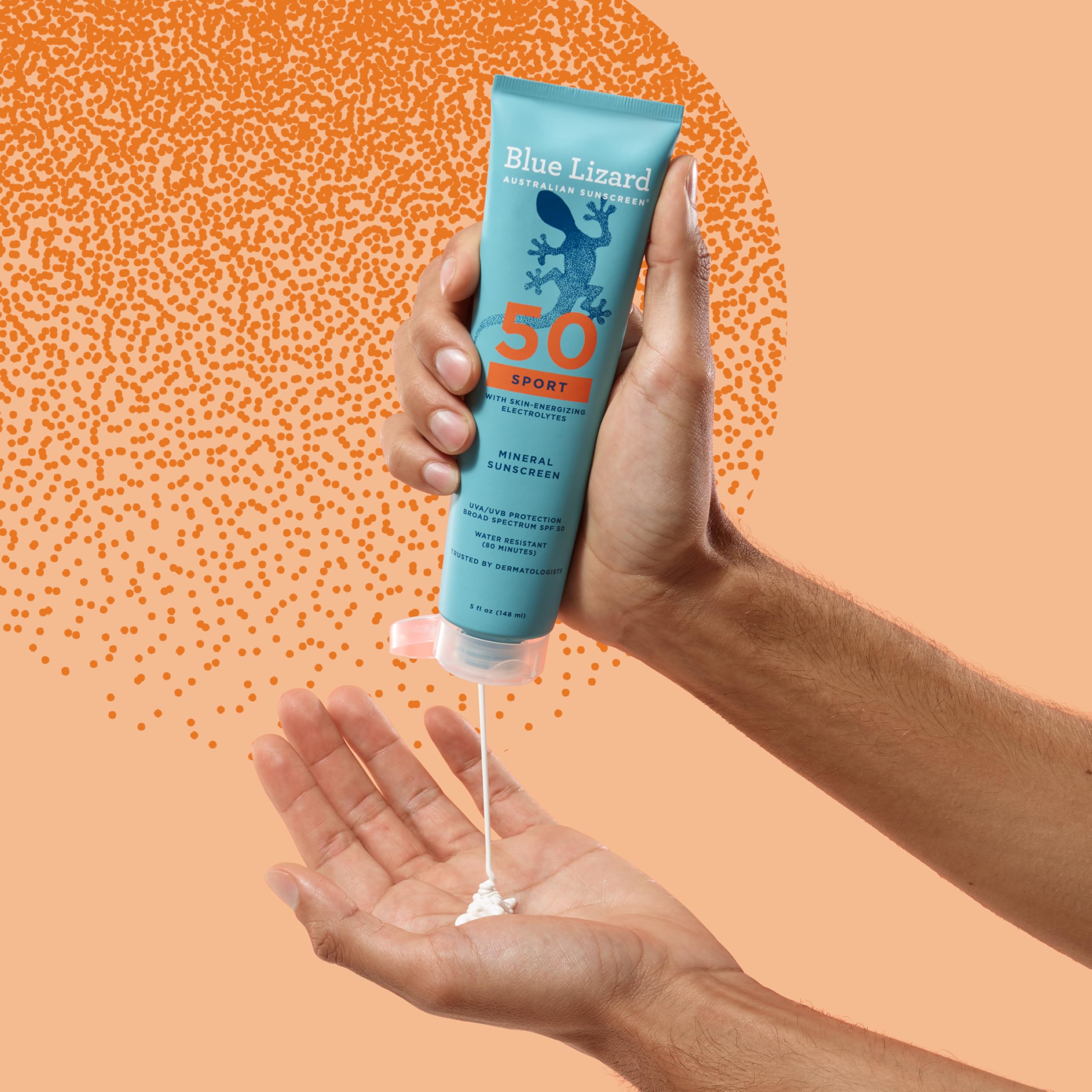 BLUE LIZARD Sport Mineral SPF 50, envase respetuoso con ecosistemas marinos
