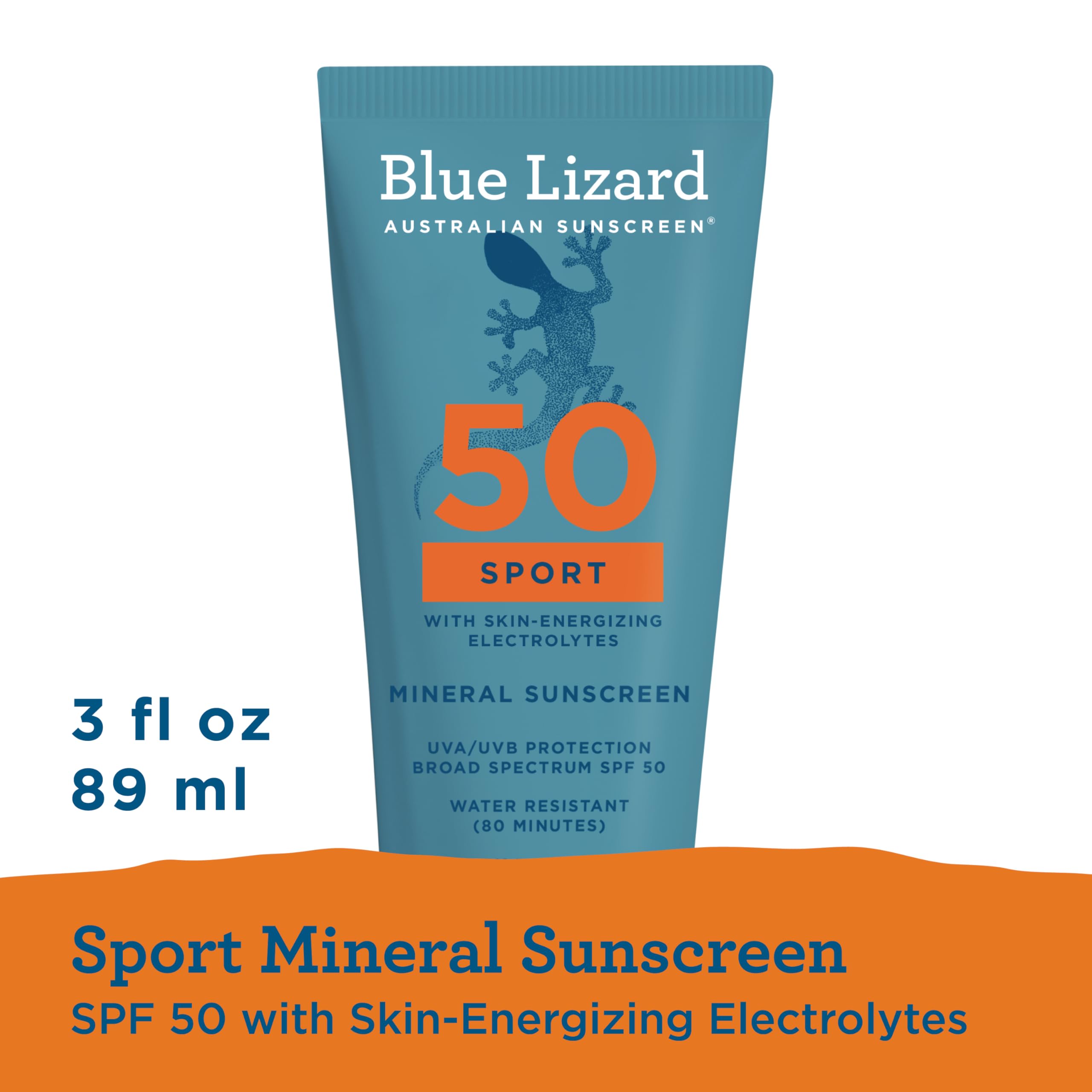 Loción vegana de Blue Lizard, protección mineral segura para la piel.