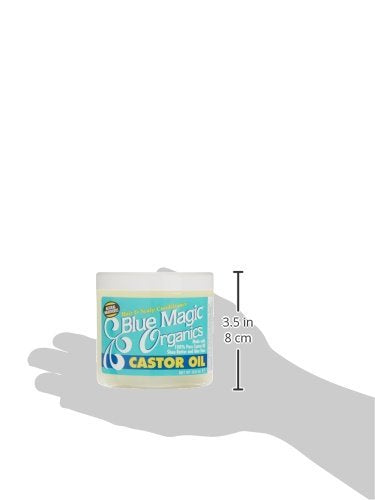 Blue Magic aceite de ricino uso diario y cuidado de rutina.