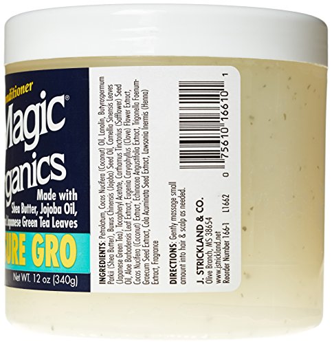 Blue Magic Super Sure hair growth application on hand for scalp massage.