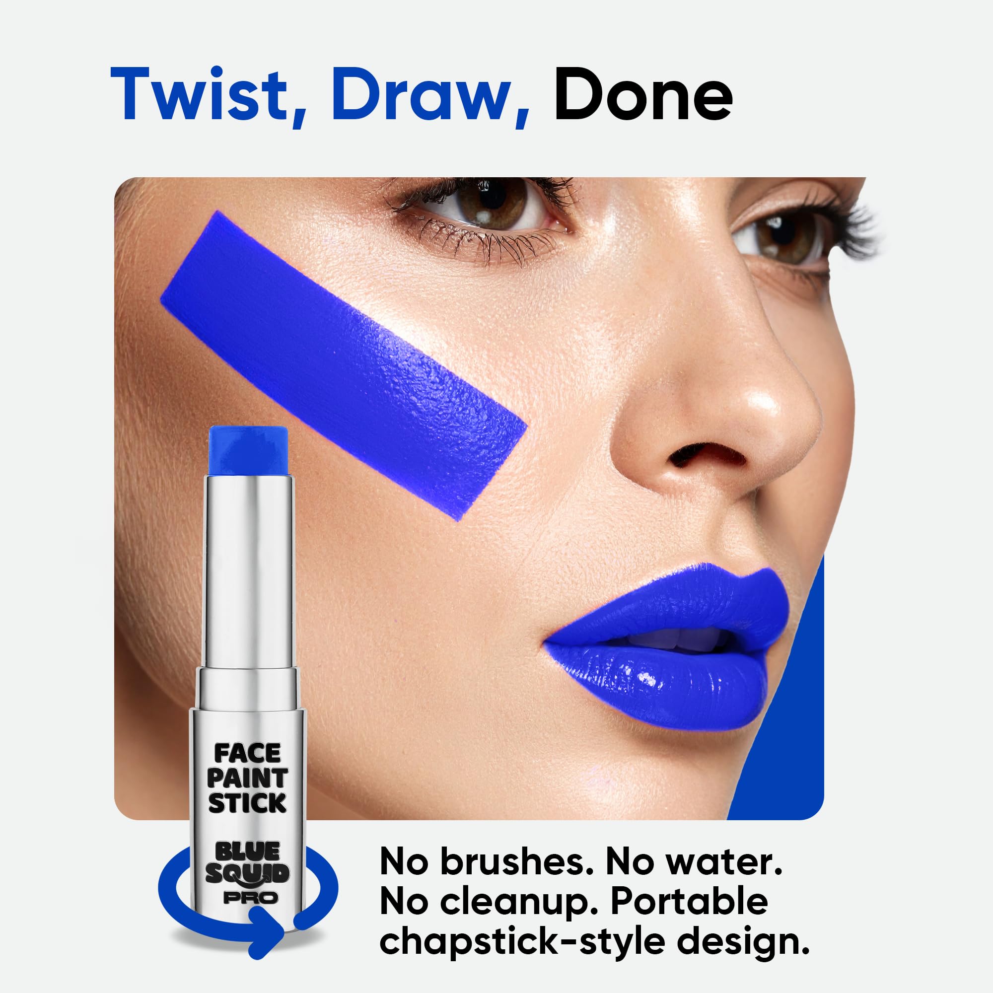 Waterproof, long-wearing color stays visible through sweat and lighting.