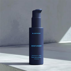 Blueprint Bryan Johnson moisturizer texture swatch highlighting lightweight, fast-absorbing finish for daily use.