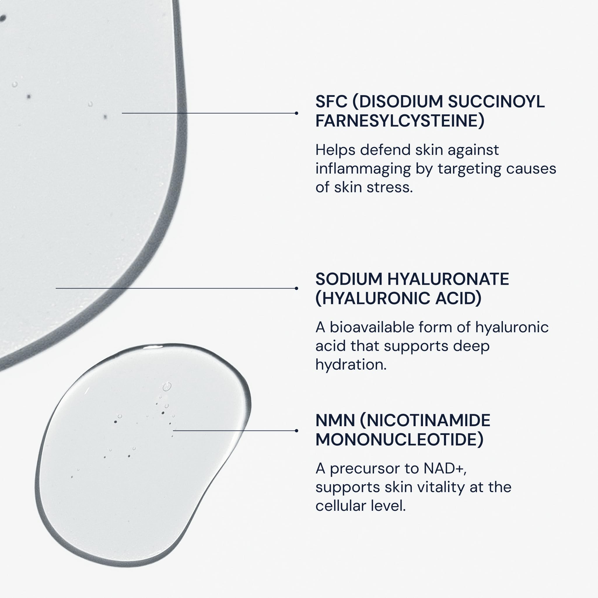 Blueprint Bryan Johnson serum texture closeup reveals oil-free, smooth finish