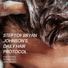 Blueprint Bryan Johnson VEGF-arginine formula promotes nourished scalp environment.