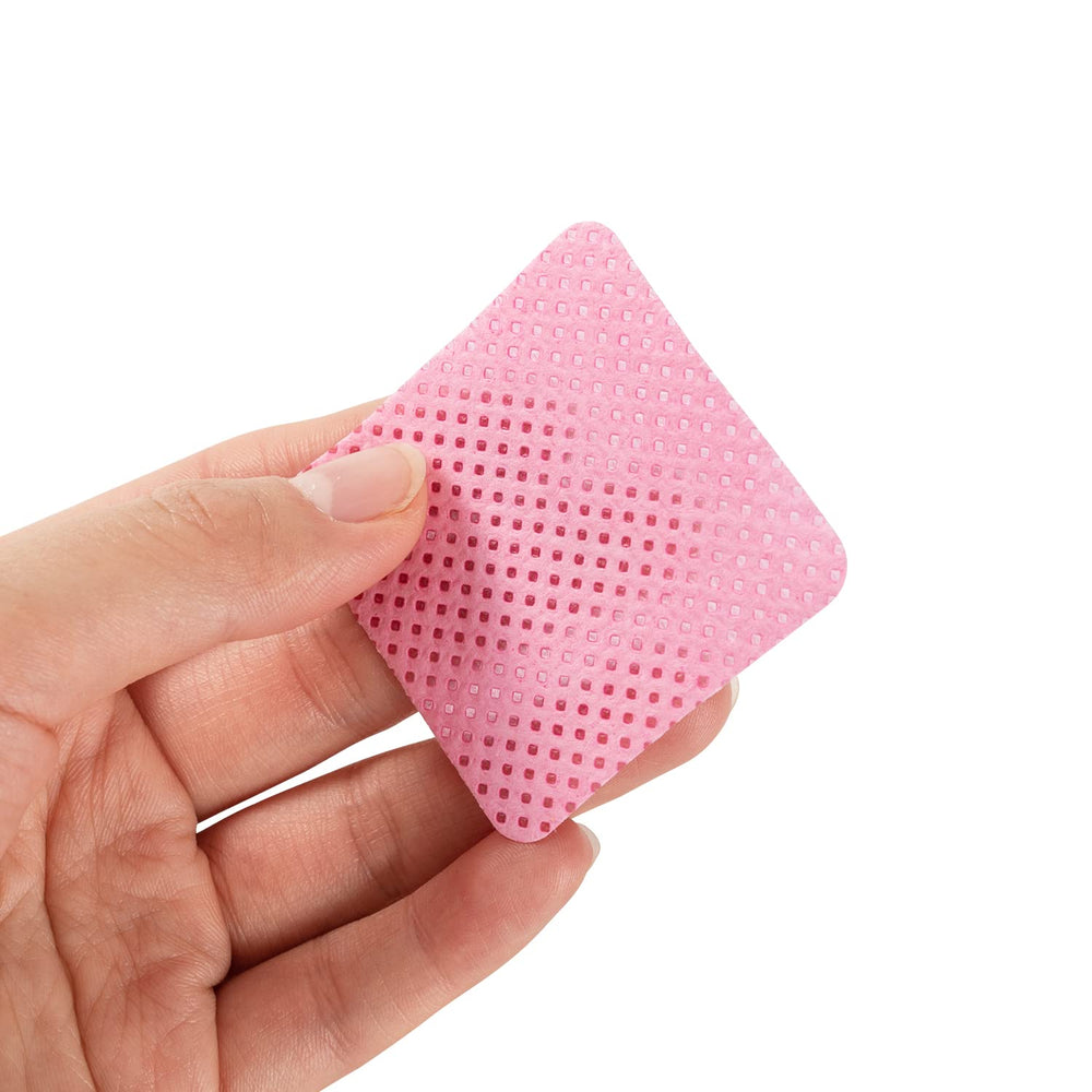 BLUERISE toallitas uñas compactas para viaje, rosa