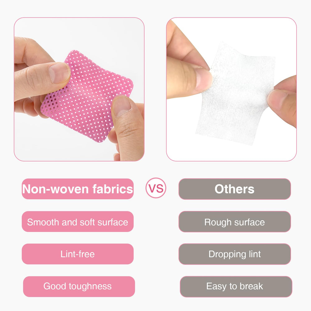 BLUERISE toallitas uñas prácticas para salón, rosa