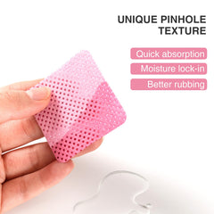 BLUERISE toallitas para uñas sin pelusa, rosa, paquete compacto para salón